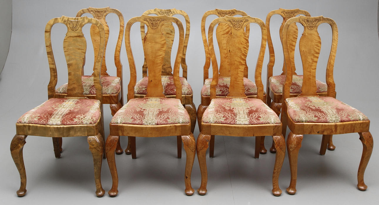 MATSALSMÖBEL,11 del. Björk 1920-30-tal.