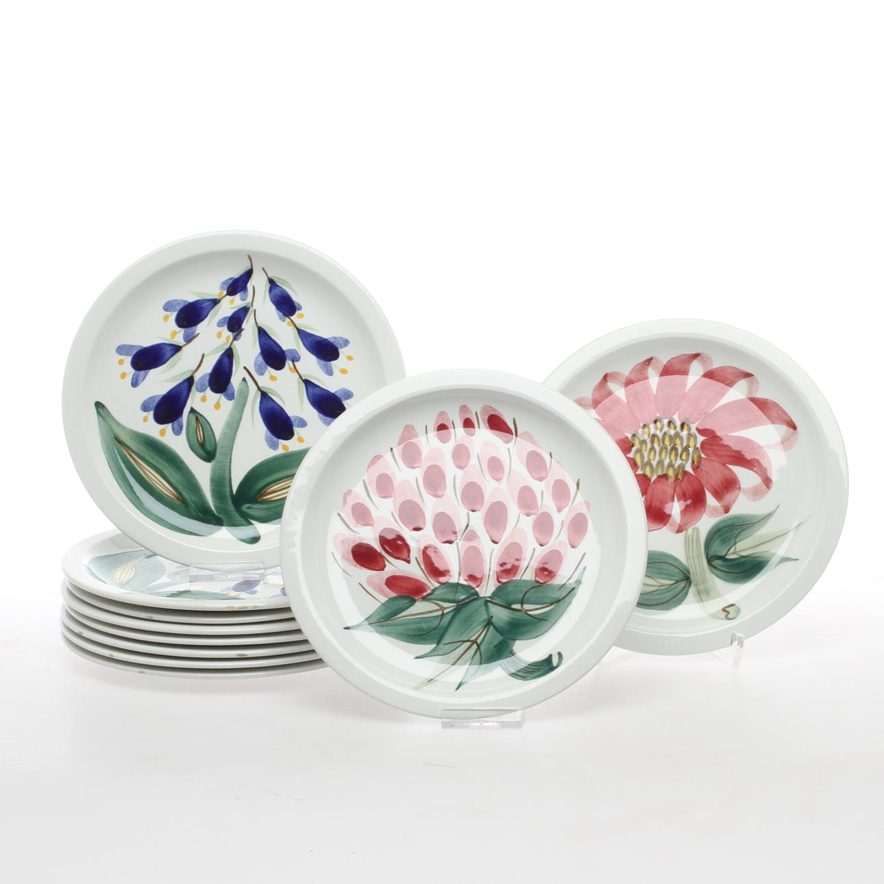 ASSIETTER, 10 st, "Allegro", Stig Lindberg, Gustavsberg.