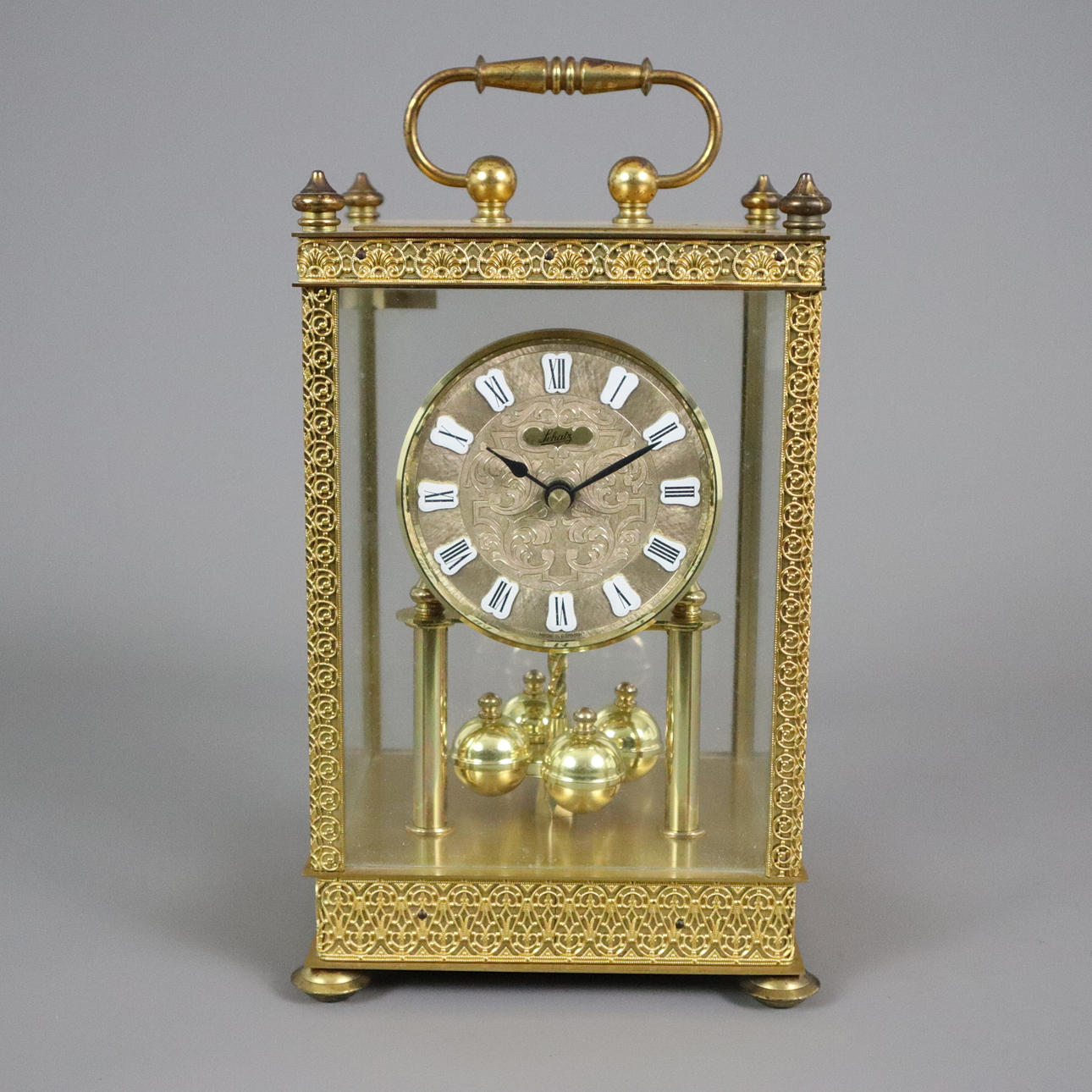 ROTARY PENDULUM CLOCK - August Schatz & Söhne, Germany, ca. 1950/60s.