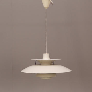 CEILING LAMP, PH lamp PH5, white metal, 1900s.