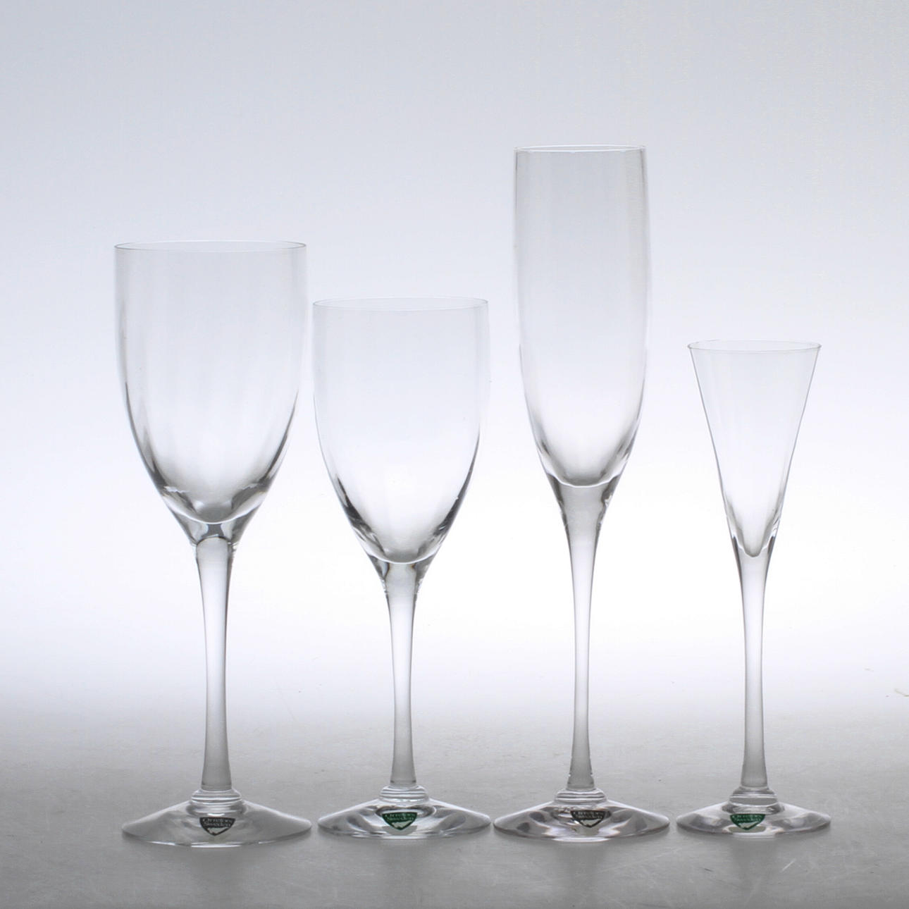 GLASSERVIS, 25 delar, "Optica", Orrefors.