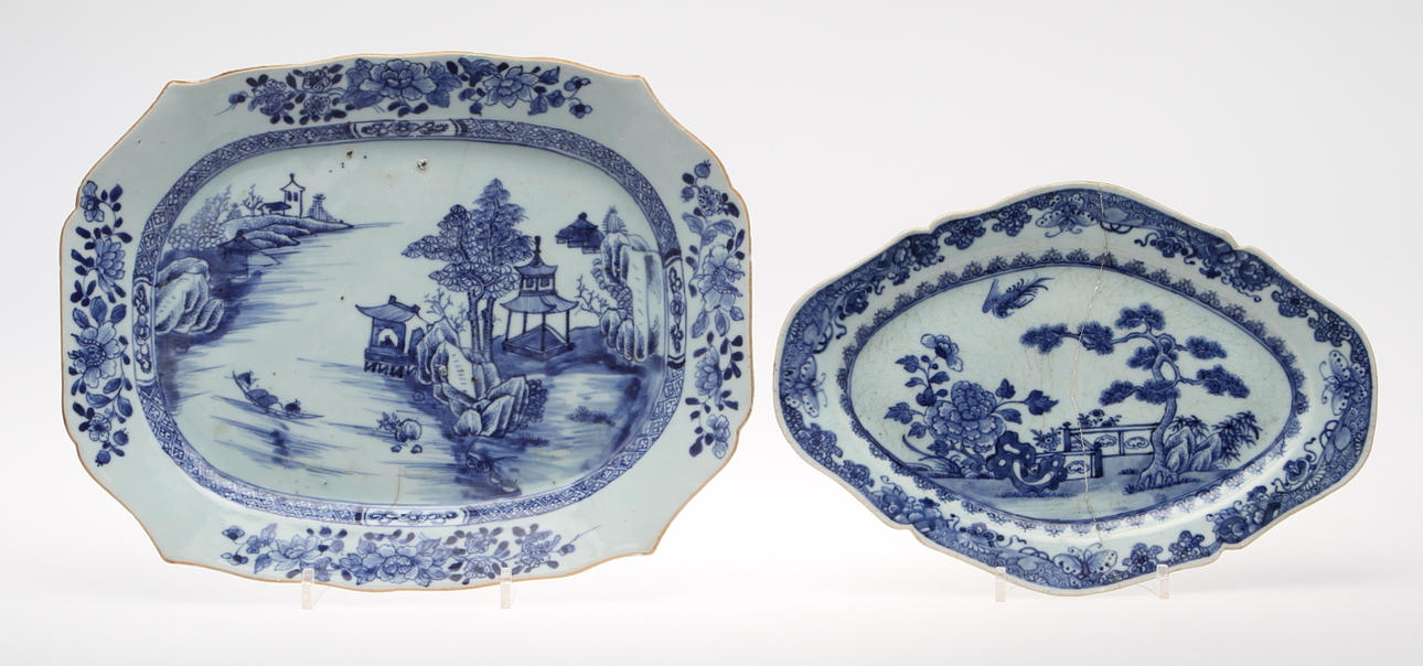 STEFKFAT, 3 st, porslin, Kina, 1700-tal.