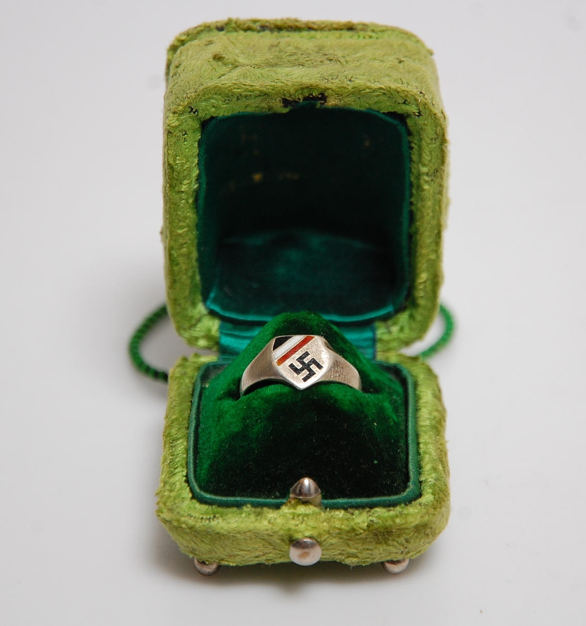 RING, silver Hitler Jugend, Vykort stämplad 1939.