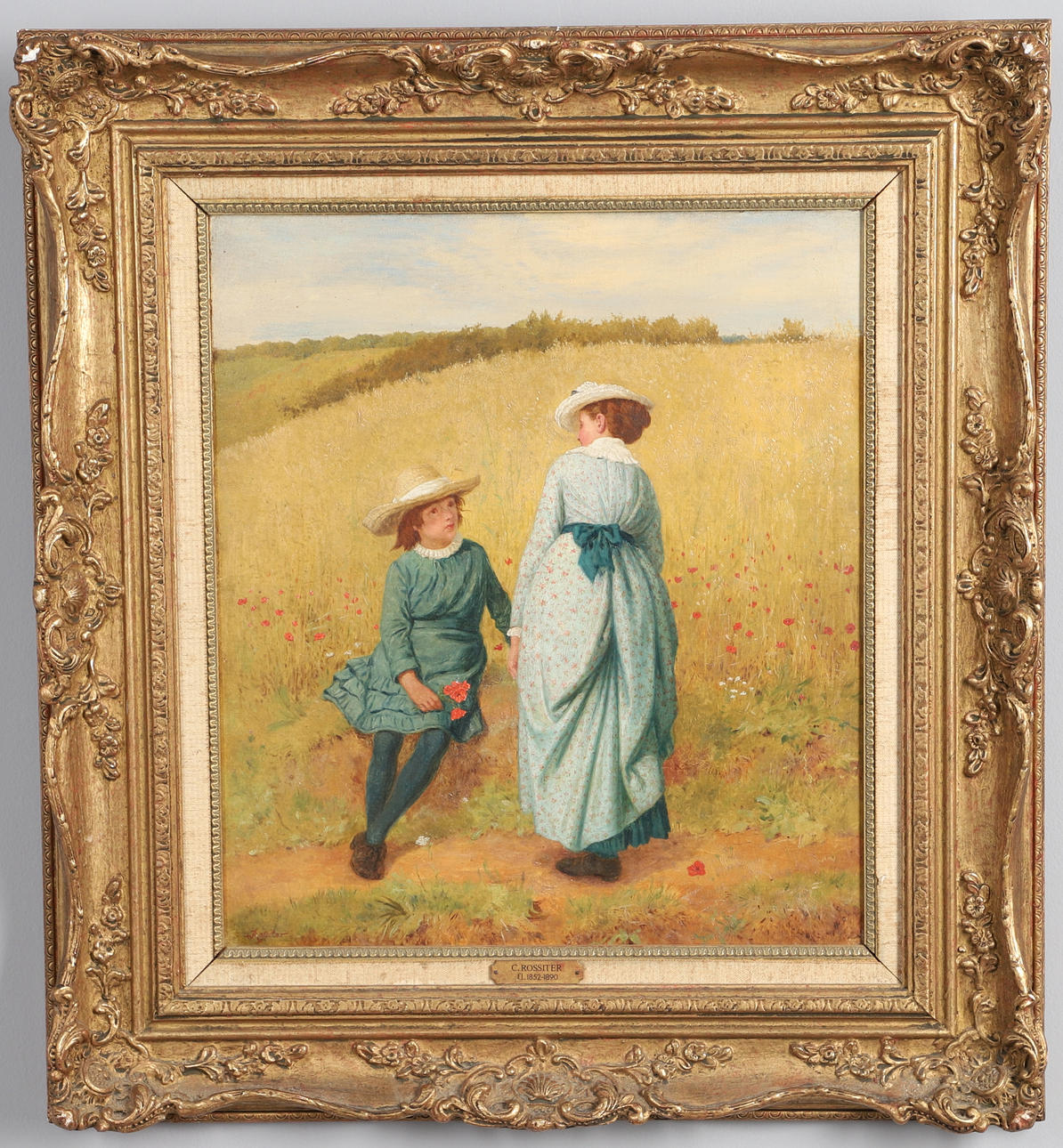CHARLES ROSSITER (1827-C.1890). A REST ON A COUNTRY PATH.