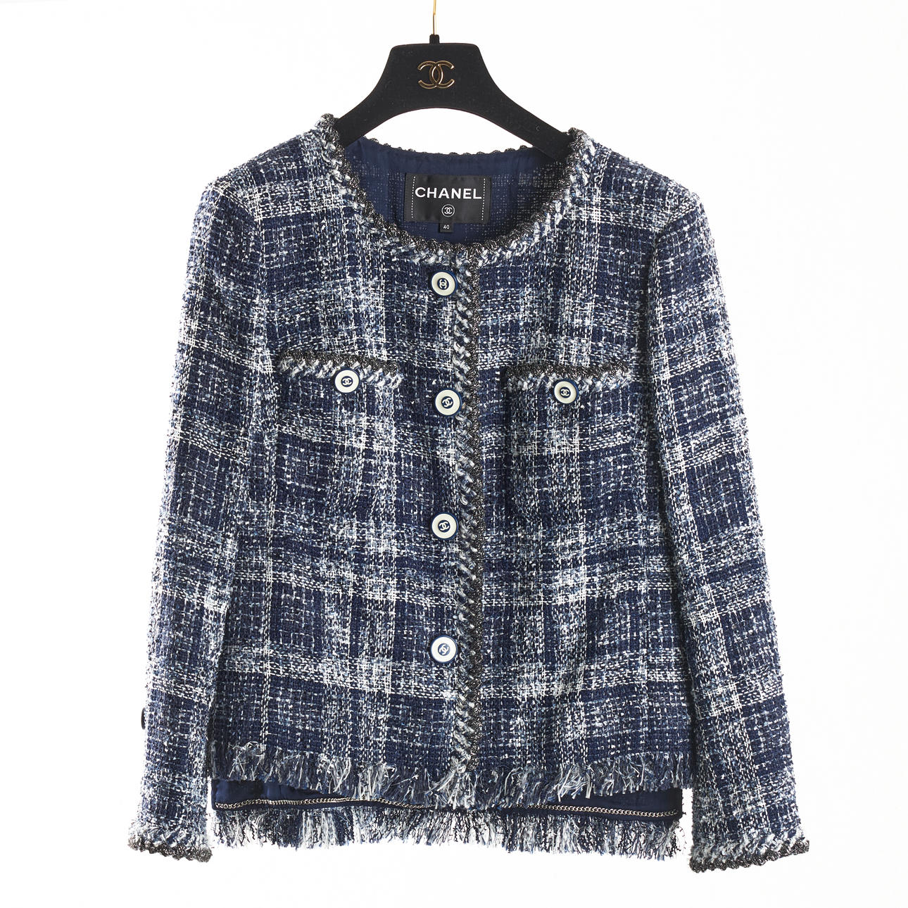 CHANEL, jacka, fransk storlek 40.