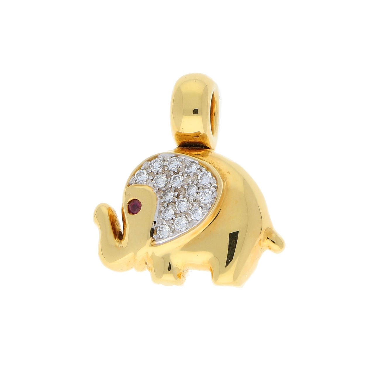 HÄNGE ”Elephant” gjord av 750 gult guld.