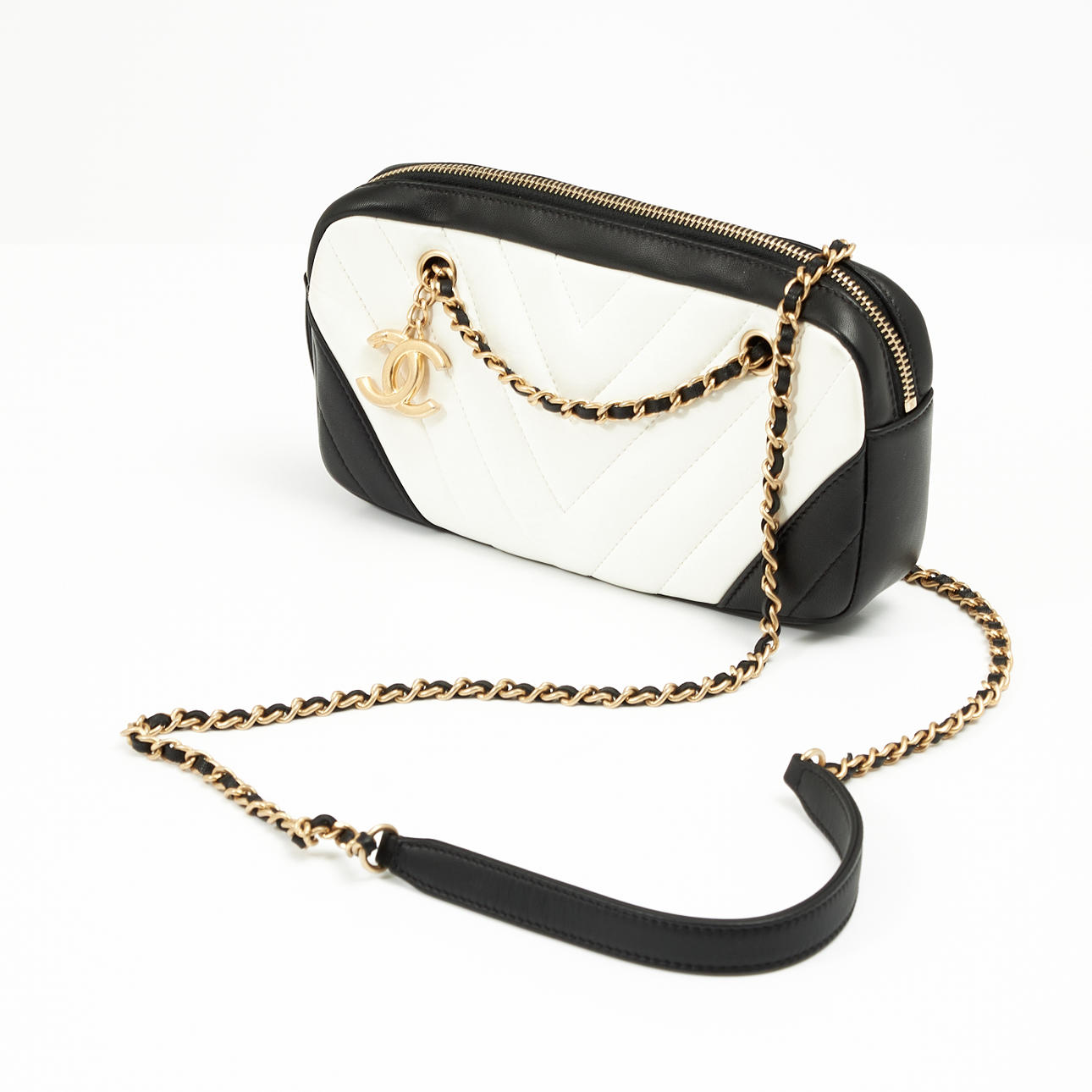 CHANEL, handbag, “Chevron Camera case”, 2015-2016.