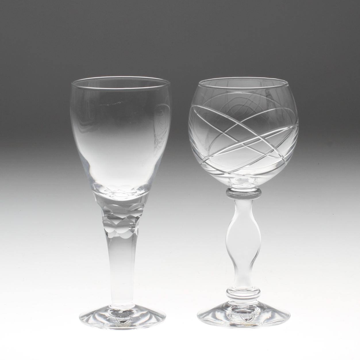 JUBILEUMSGLAS, 1+1 st, Orrefors 100 år - 1898-1998.