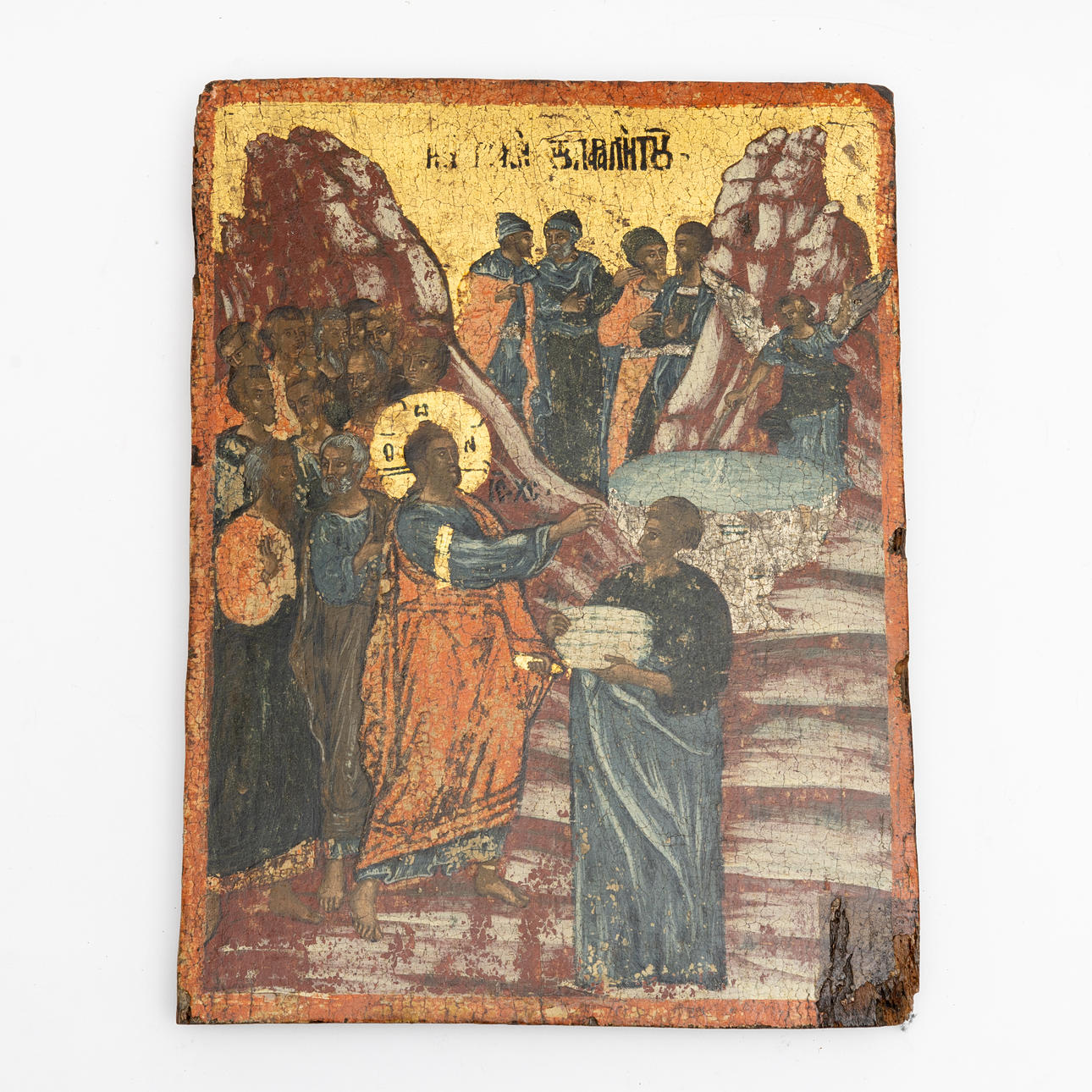 A tempera icon on panel, Greece 19th century.
