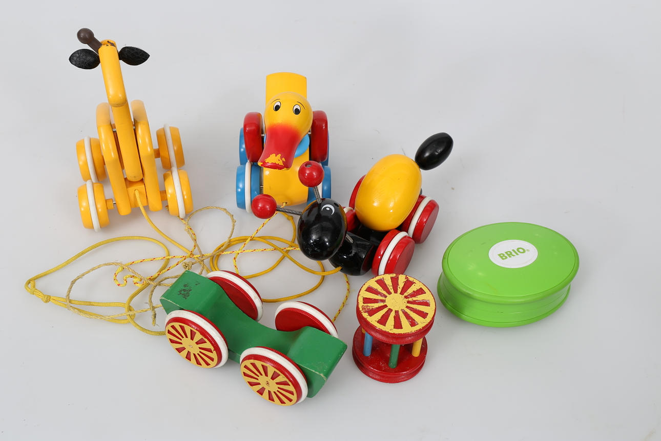 LEKSAKER, trä, 6 stycken, Brio.