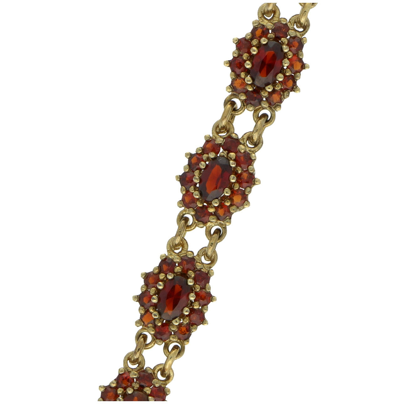 333 gult guld GARNET ARMBAND.