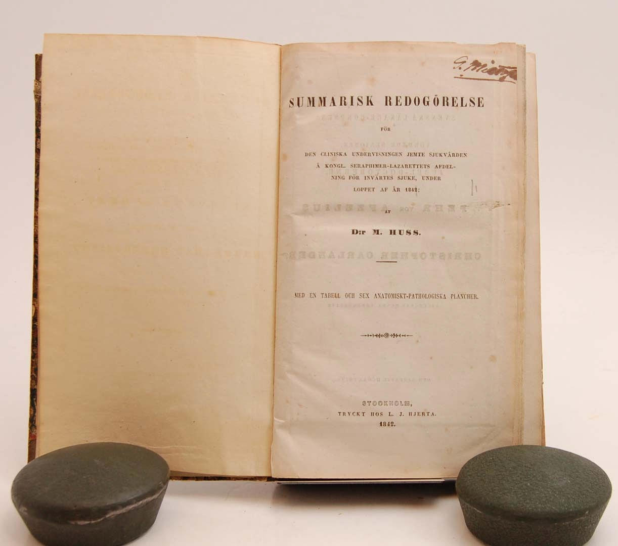 M. HUSS. Kongl. Seraphimer-lazarettets forskning.