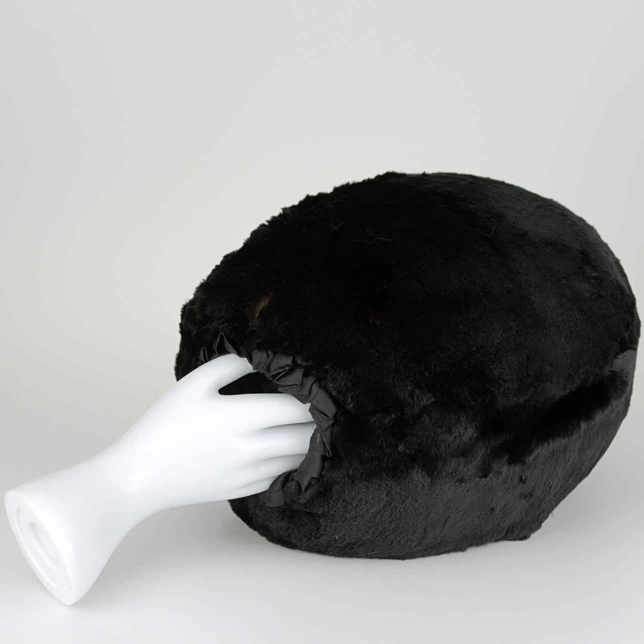 A 1940s rabbit muff.