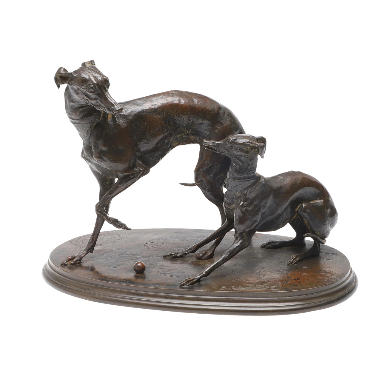 PIERRE-JULES MENE (1810-1879), 'JIJI AND GISELLA'.