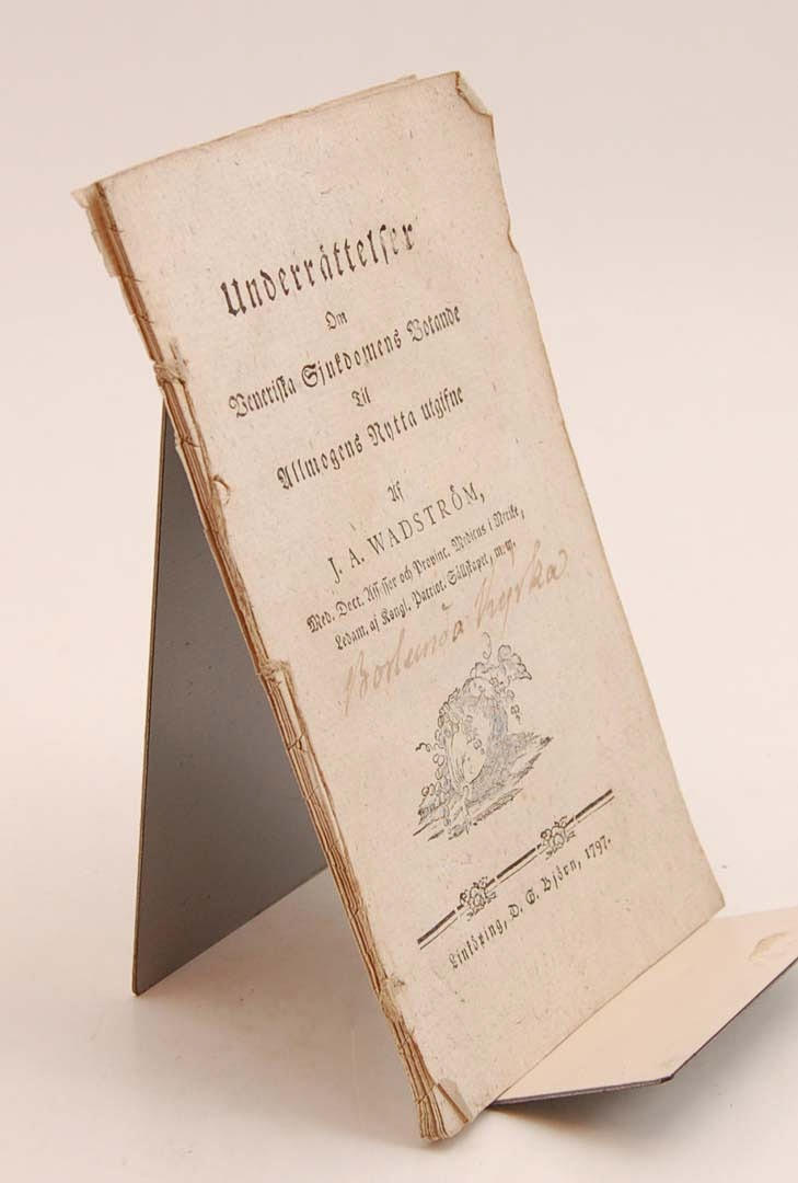 LINKÖPINGSTRYCK 1797. om veneriska sjukdomens botande.