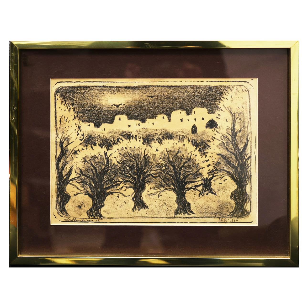 ORIENTALIST SCHOOL. PAISAJE DE ORIENTE MEDIO.