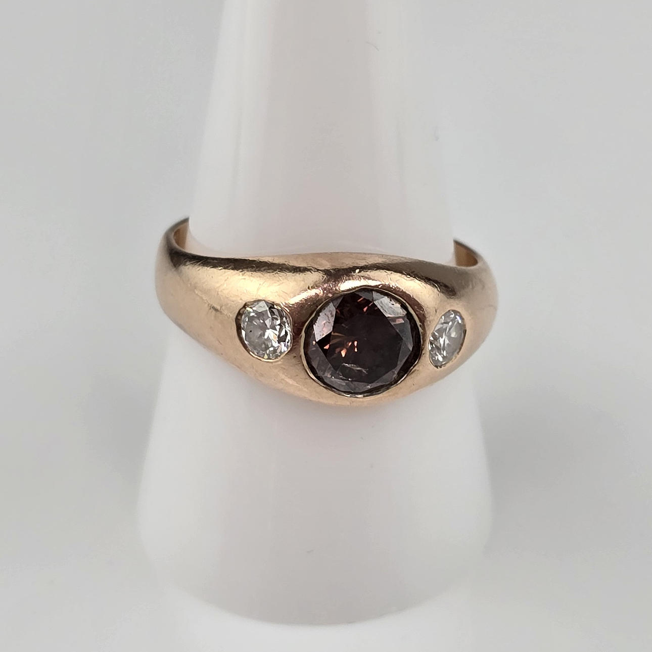 BRILJANT GULDRING - 585/000 roséguld.