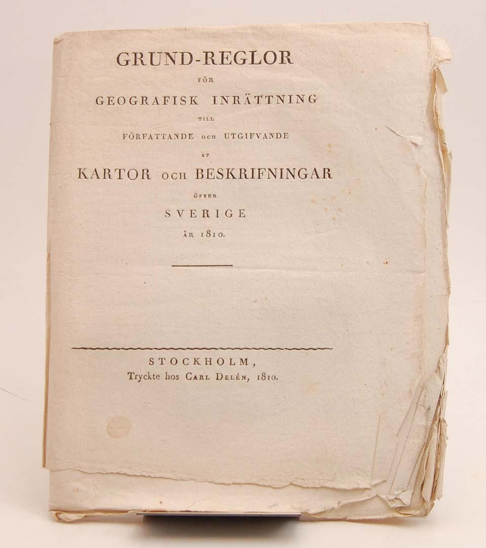 HERMELIN, S.G. Ett aktieägarprospekt för Hermelins bolag för att författa kartor. 1810.
