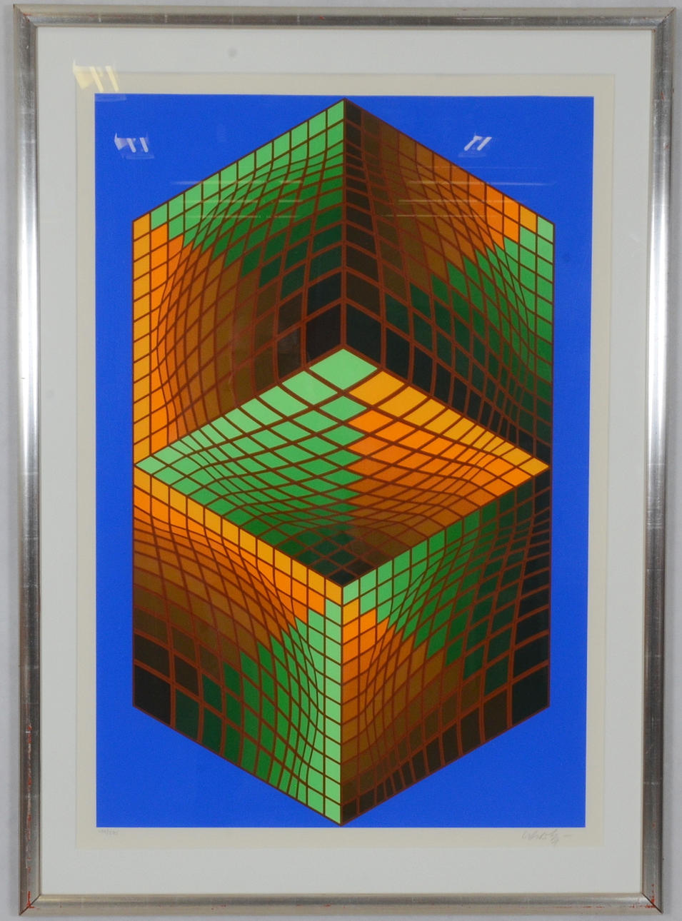 VICTOR VASARELY. Färglitografi.