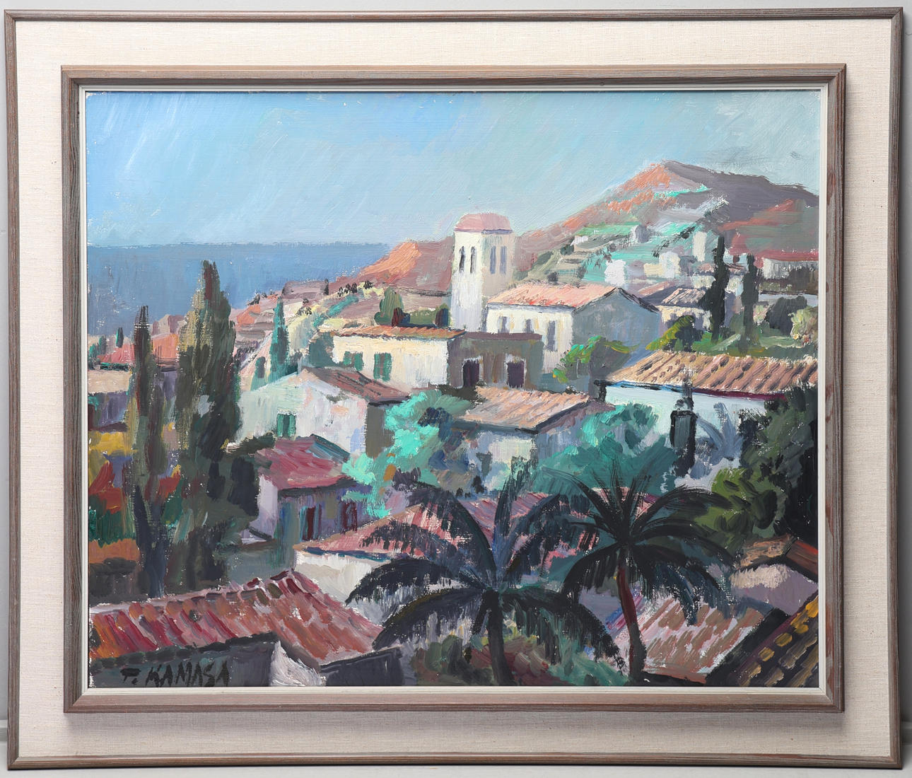 TADEUSZ KAMASA. Oil on panel, signed.