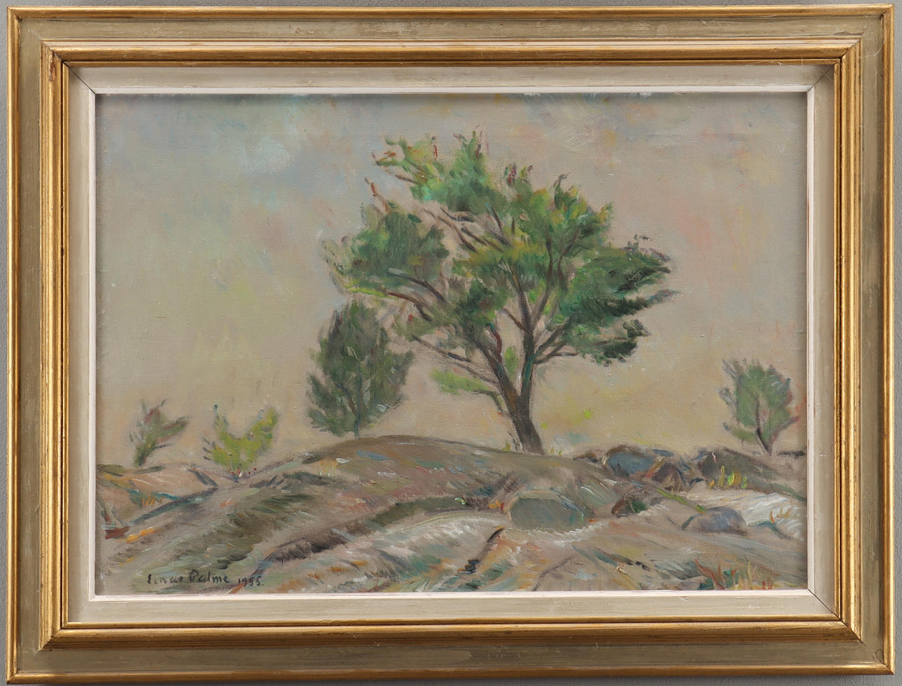 EINAR PALME. Landskap med träd.