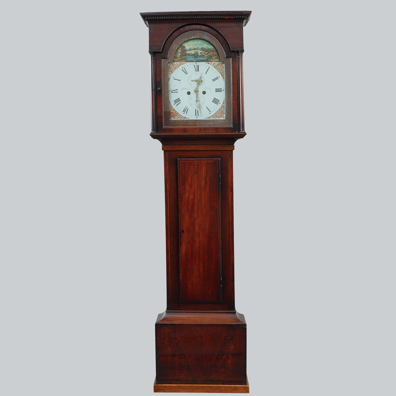 FLOOR CLOCK, dial marked O Downie, Aberdeen.