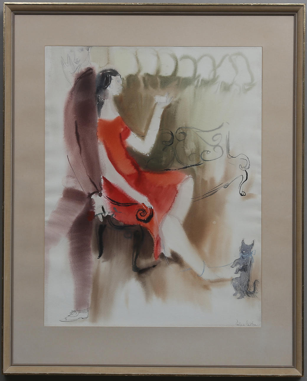 SILVIA LEITU. Blandteknik, signerad.