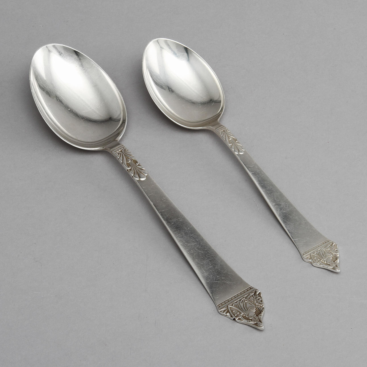 SKEDAR, 17 st, silver, C.G.H, 1900-talets mitt. Vikt 1170 gram.