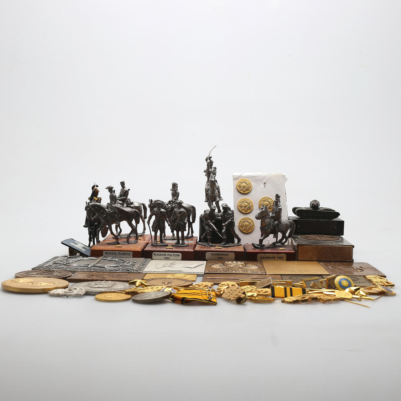 MEDALJER, TENNSOLDATER, ett parti, militära.