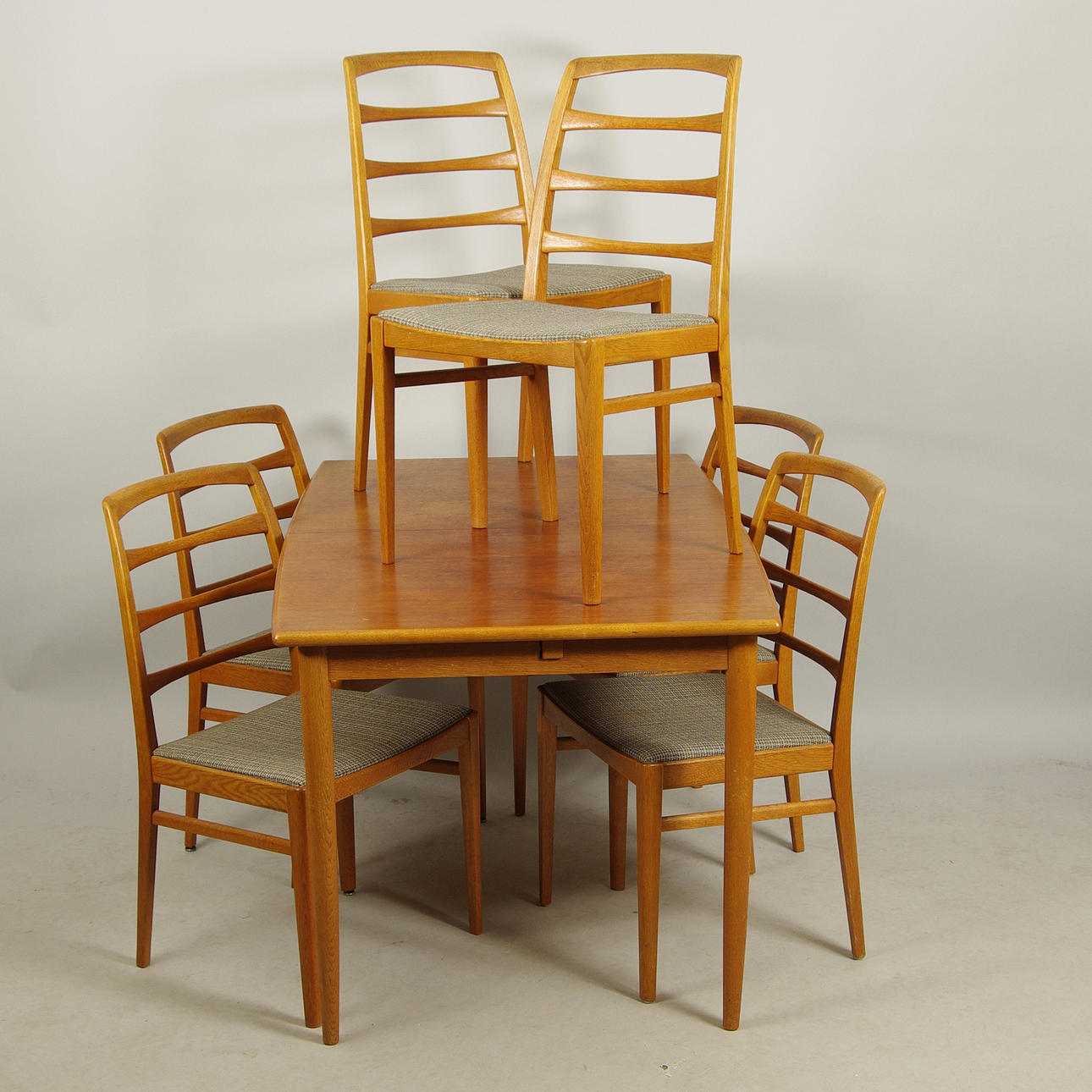 MATSALSGRUPP, teak/ek, Bertil Fridhagen, Bodafors.