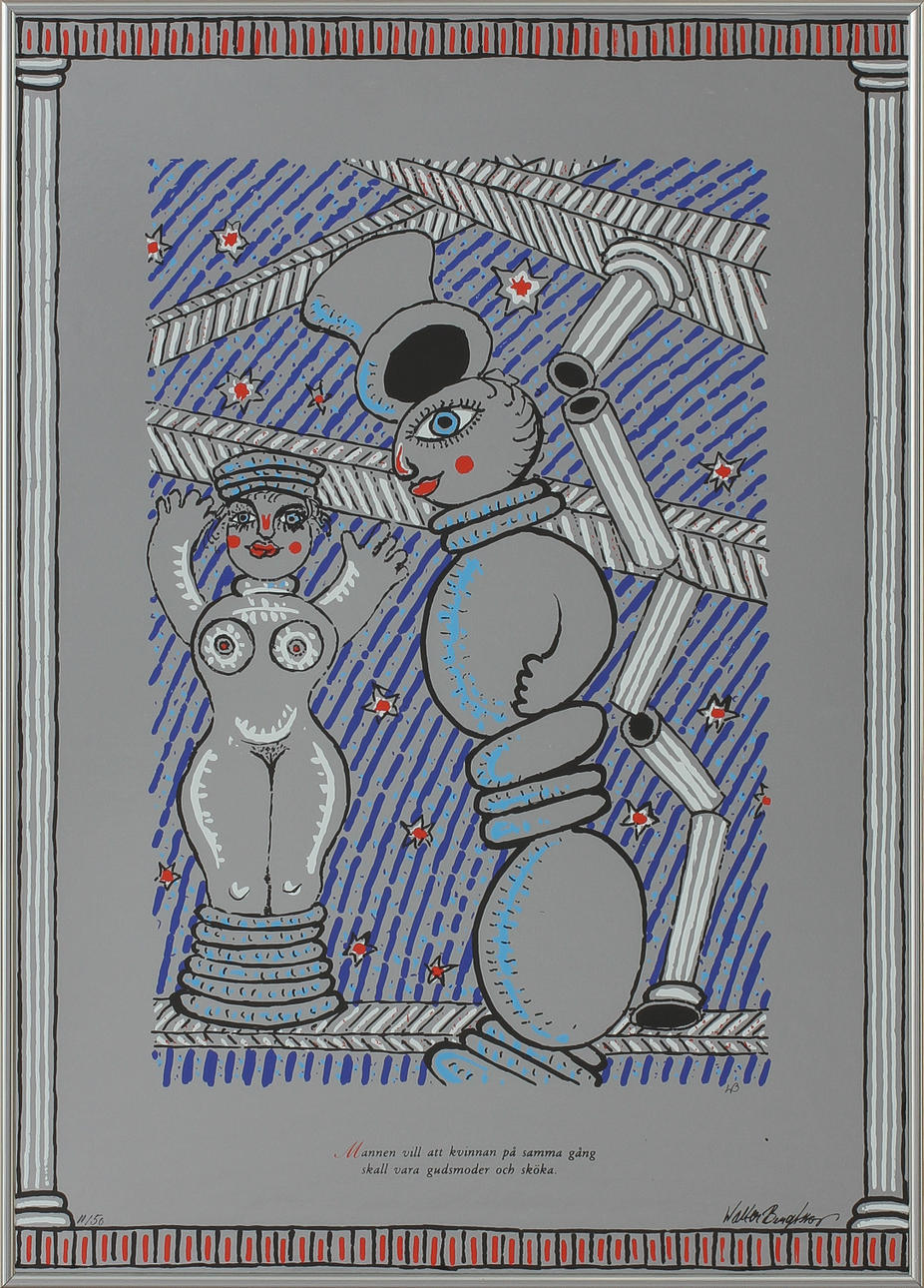 WALTER BENGTSSON. Figurkompositioner. Grafiska tryck, 3 st, signerade och numrerade 11/50.