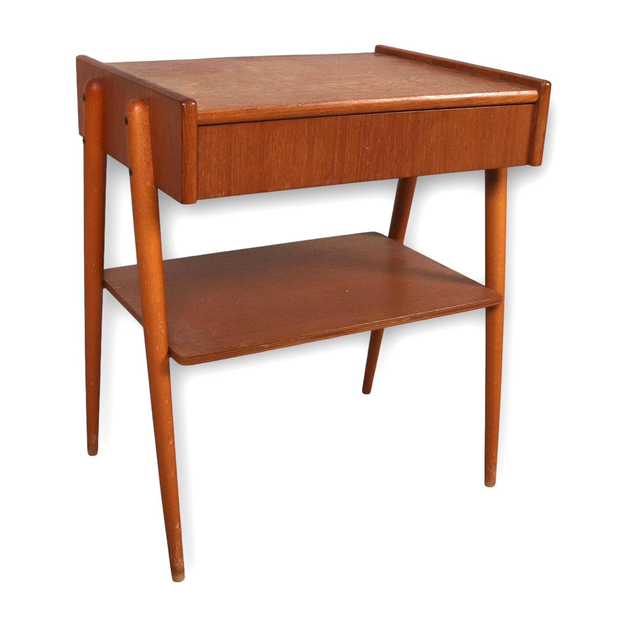 A 1950s/60s bedside table. Möbelfabriks AB, Carlsson & Co.