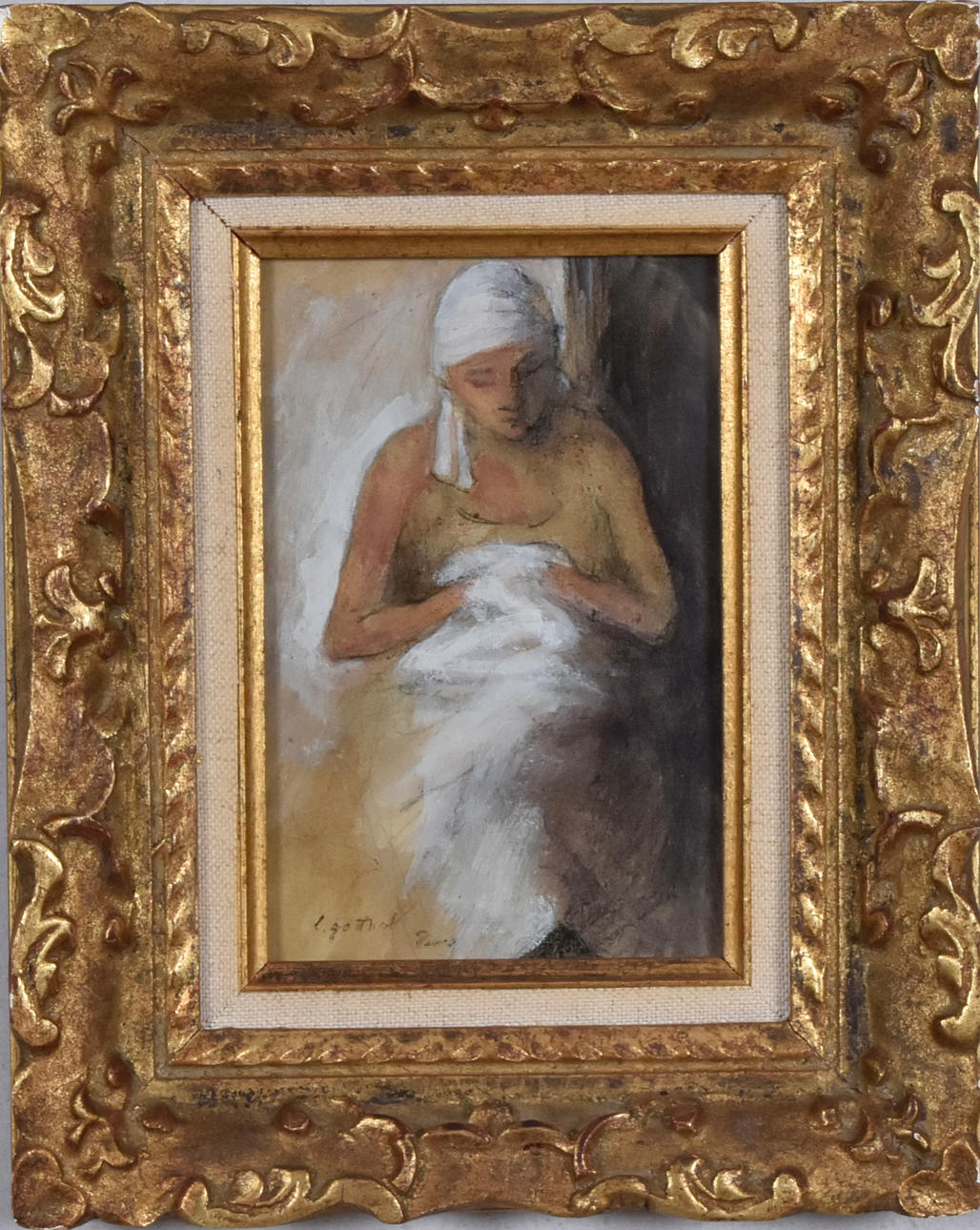 LEOPOLD GOTTLIEB. Pastel.