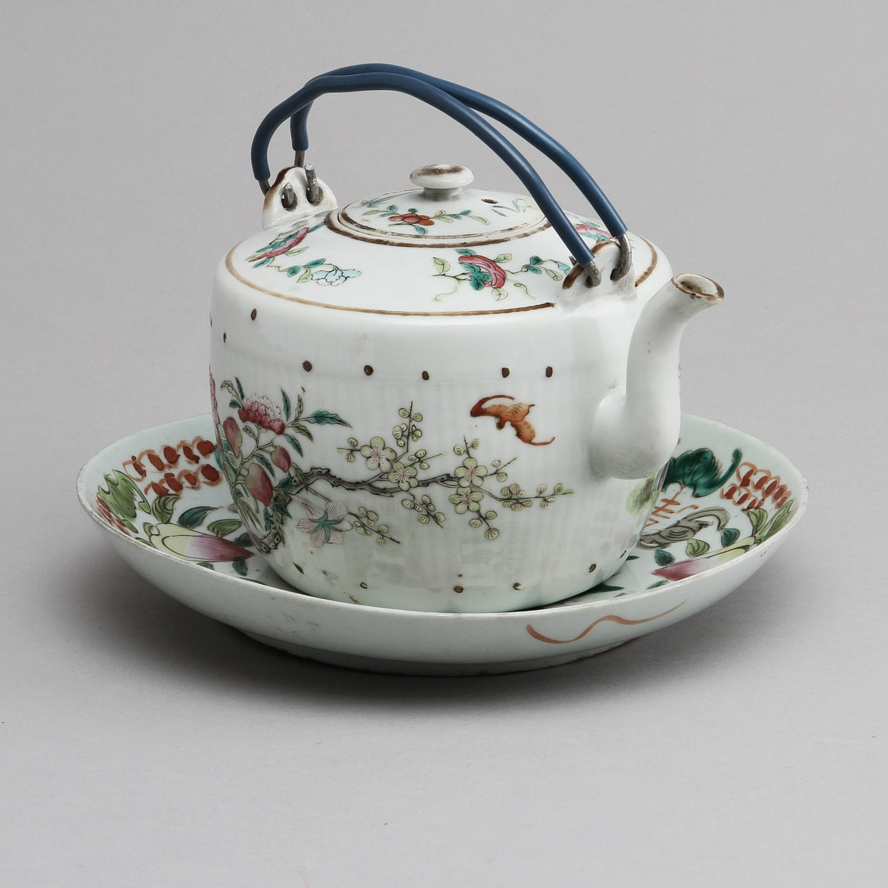 KANNA samt FAT, porslin, Kina, 18/1900-tal.