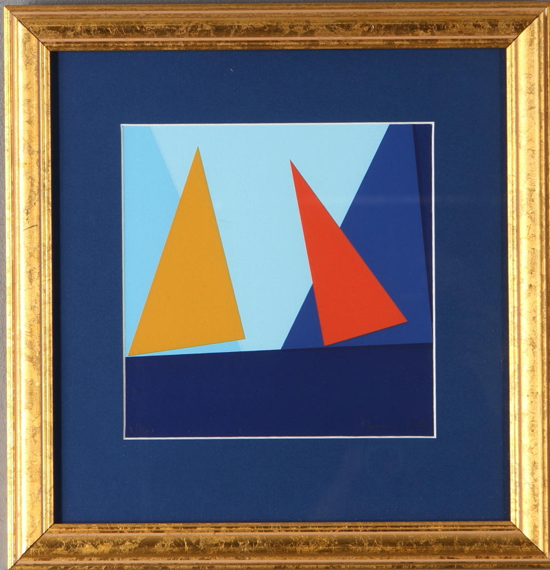 FRANCO COSTA. Komposition, färglitografi, signerad samt numrerad 2/160.