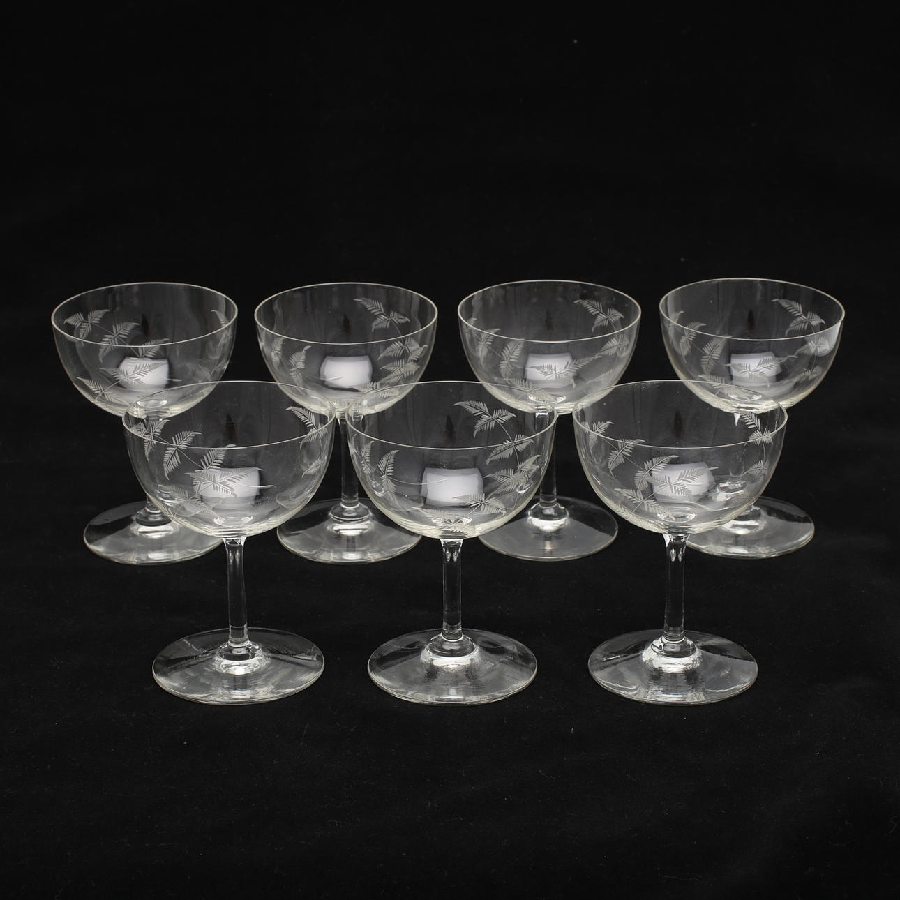 CHAMPAGNEKUPOR, 7 st, 1900-talets första hälft.