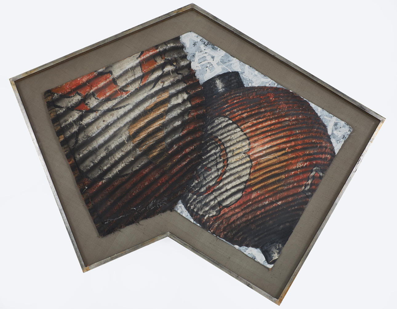 DANIEL KELLY (1947-). Lanterns, oil on panel and textile applications, signed.