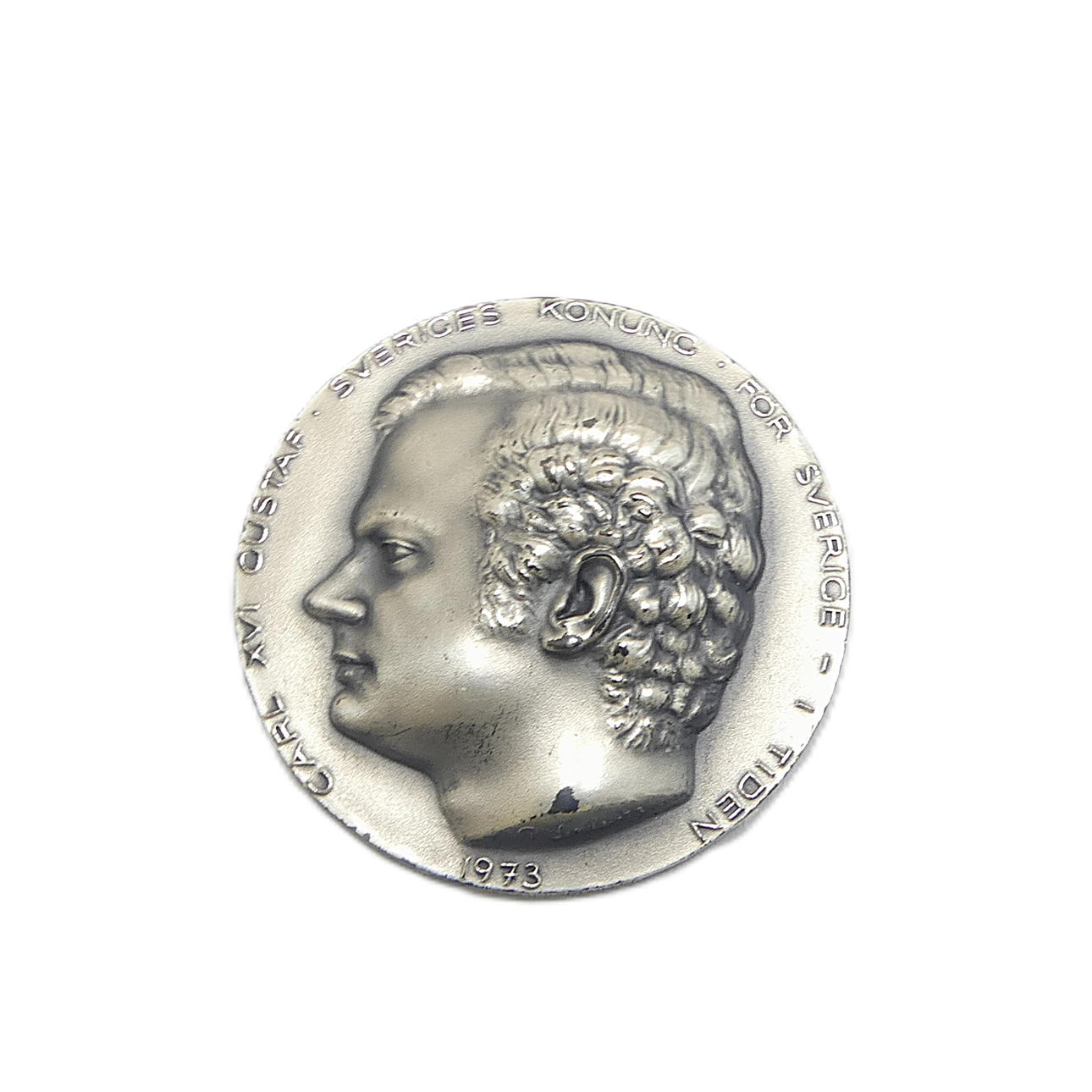MEDAL, silver, Carl XVI Gustaf 1973.