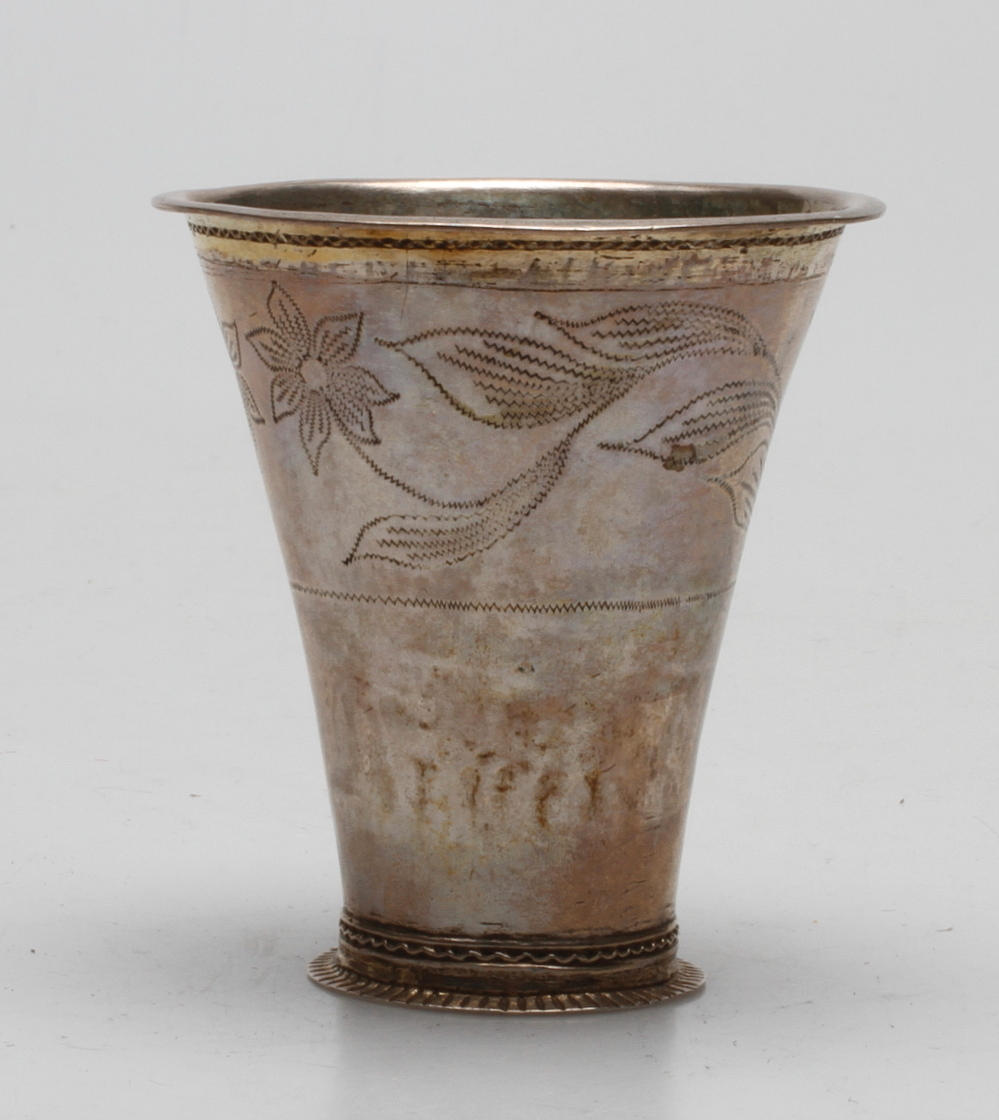 BÄGARE, Magnus Frölin (1752-1758(60)), Vadstena, Silver, vikt ca 58 gram.