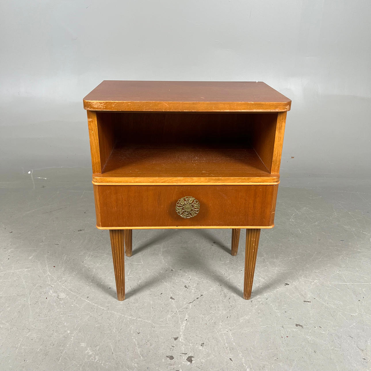 A 1940s/50s bedside table.