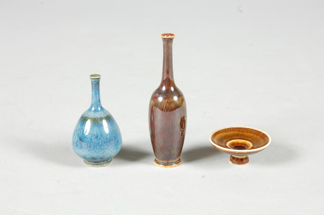 MINIATYRER, 3 delar, Höganäs.