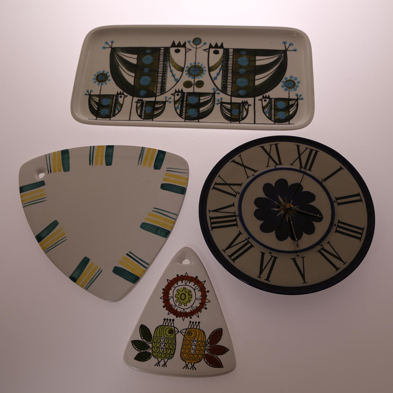 PORSLINSFÖREMÅL, 4 st, Rörstrand, 1900-tal.