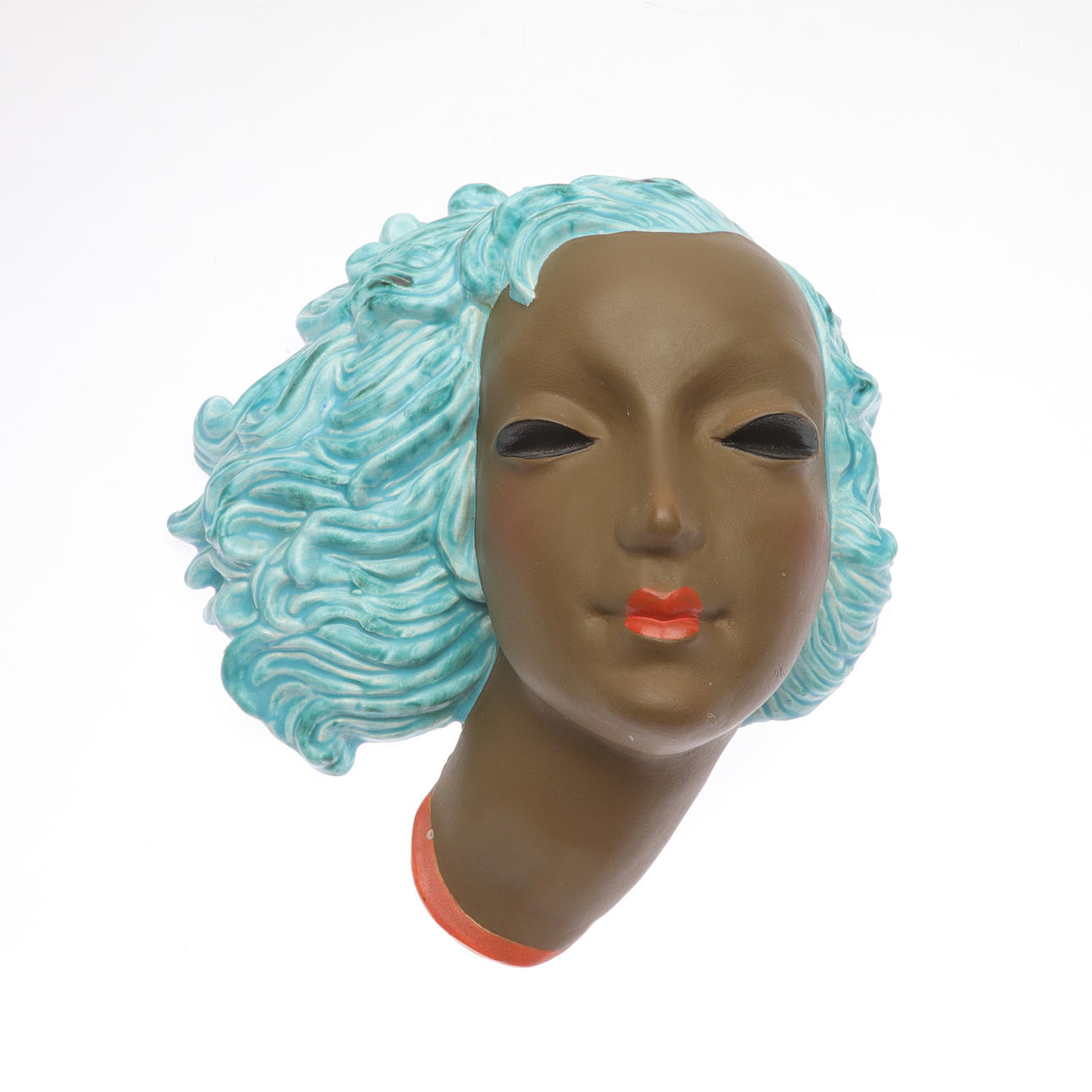 WANDMASKE, Keramik, Goldscheider, Deutschland.