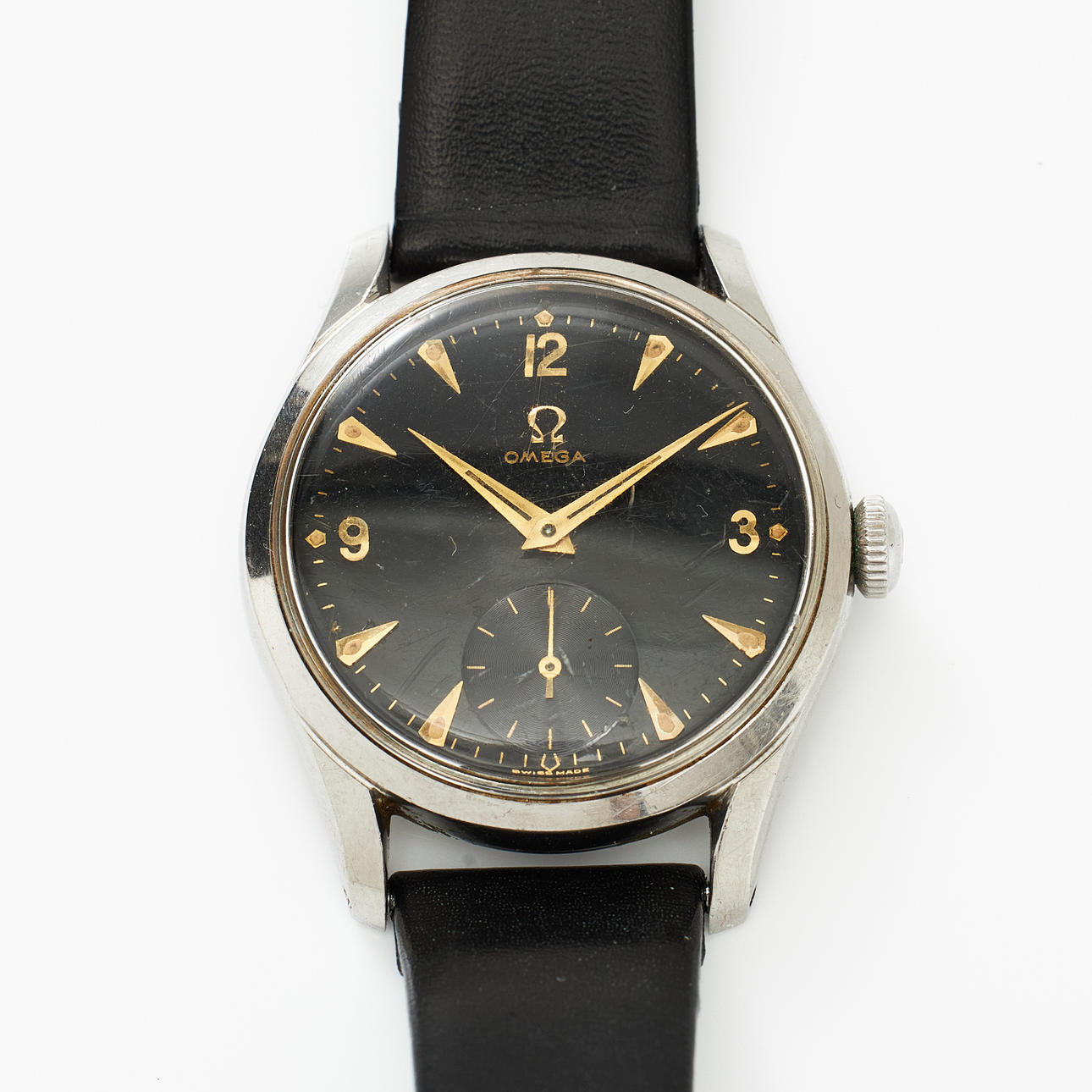 OMEGA, armbandsur, stål, ca 1950. Klockor & Ur - Armbandsur - Auctionet