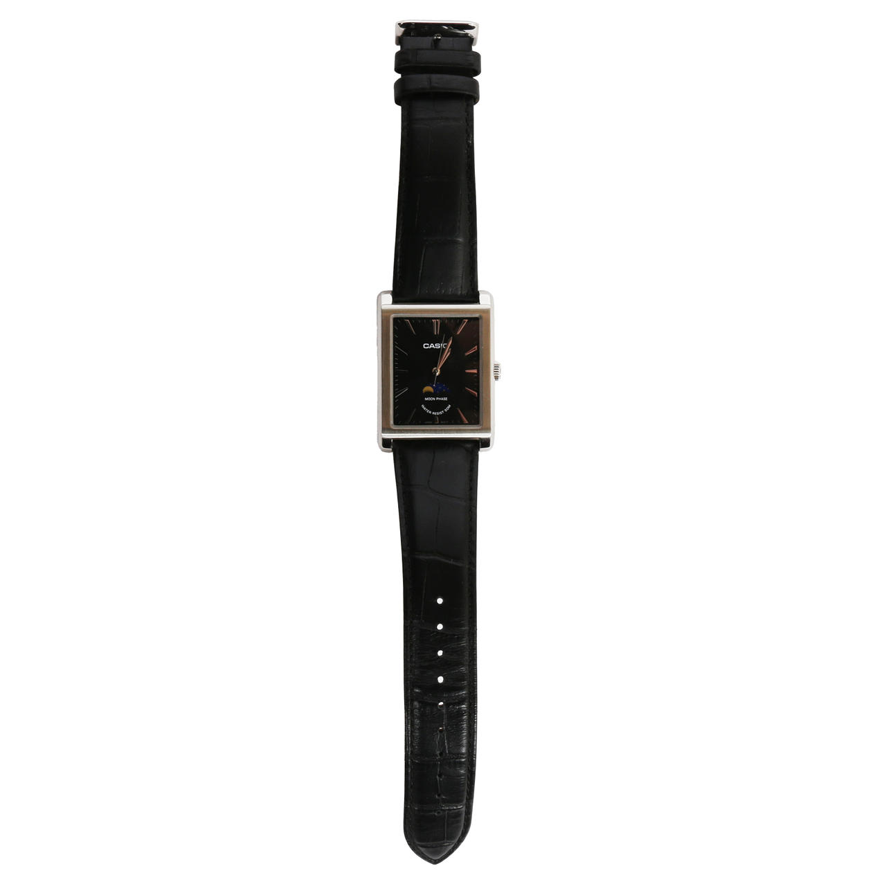 A CASIO MTP-M105 MOONPHASE GENTLEMAN'S WRISTWATCH.