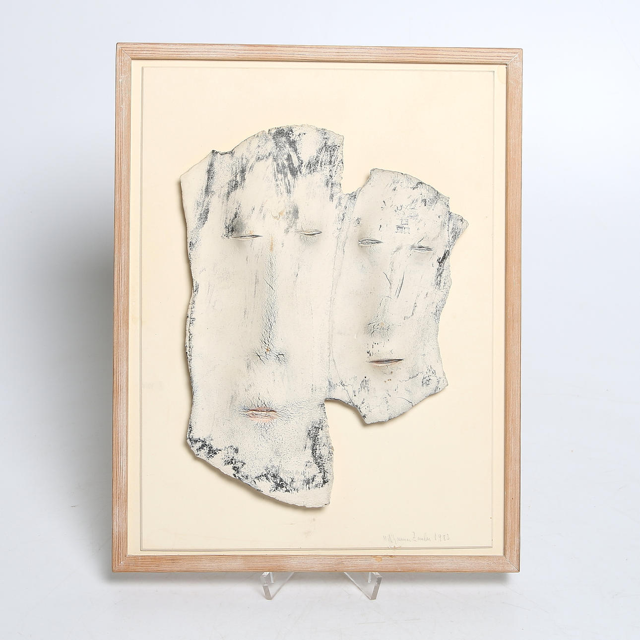 NILS GUNNAR ZANDER. Skulptur, keramik, signerad, stämplad och daterad 1983.