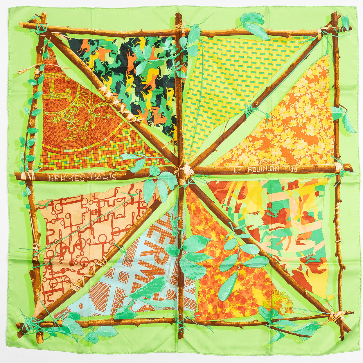 HERMÈS, scarf, “Le Robinson Chic”, design Benoit Pierre Emery 2012.