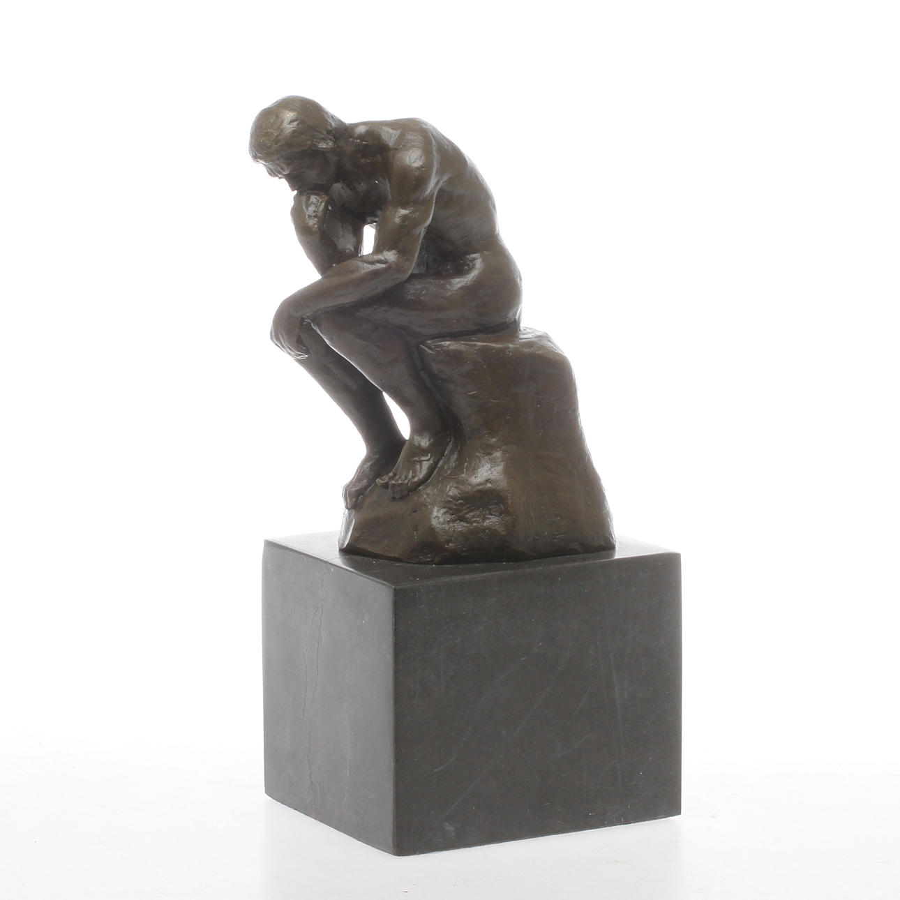 SKULPTUR, brons, efter Rodins Tänkaren, 2000-tal.