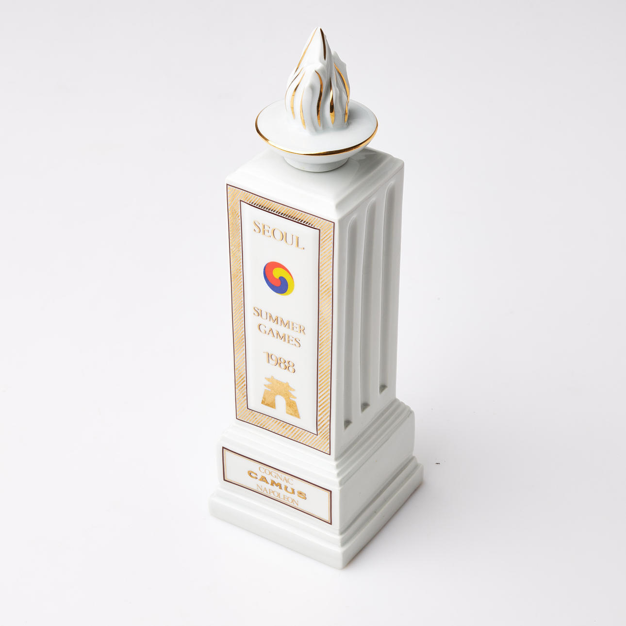 BOTTLE. Os Seoul, Limoges France, 1988, Cognac Camus, marked