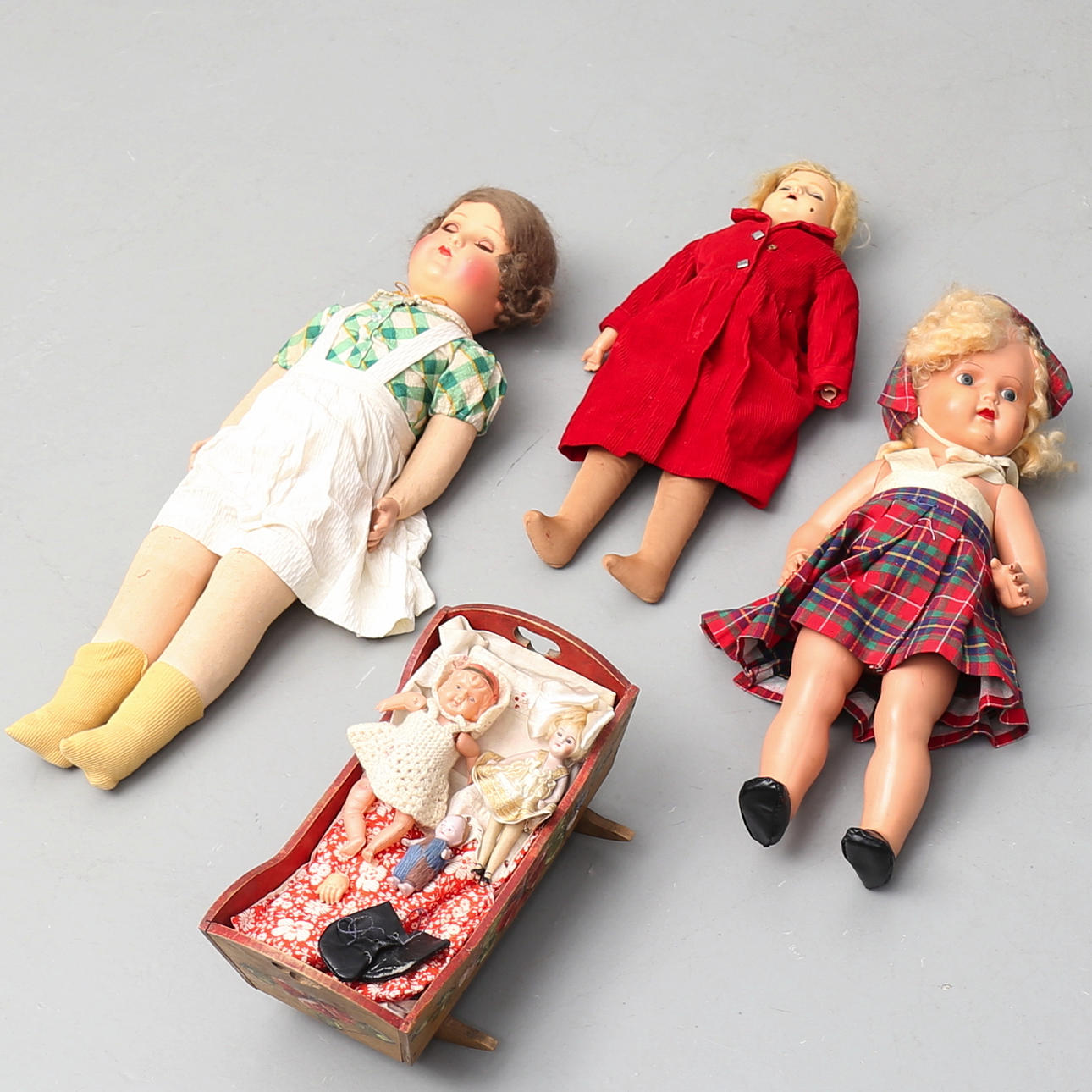 NUKET, 6 kpl, 1930-50-luku, kehto.